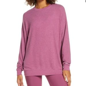 Alo Yoga, Soho Pullover, Magenta, Small